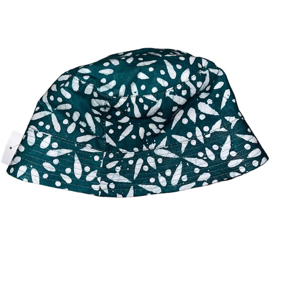 NWT Men's MEJI MEJI Green/White Lagos Cotton Bucket Hat One Size - Picture 4 of 10